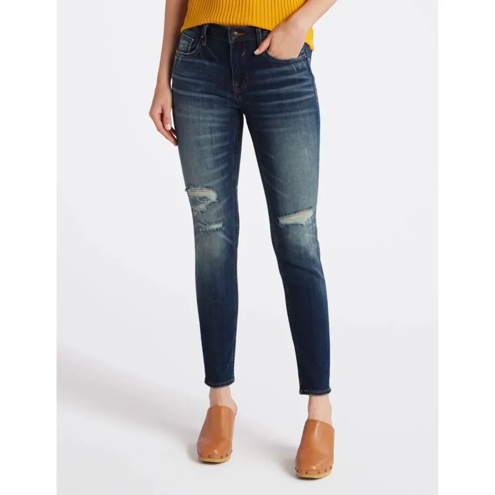 Vigoss Womens Jagger Distressed Skinny Jeans size 30